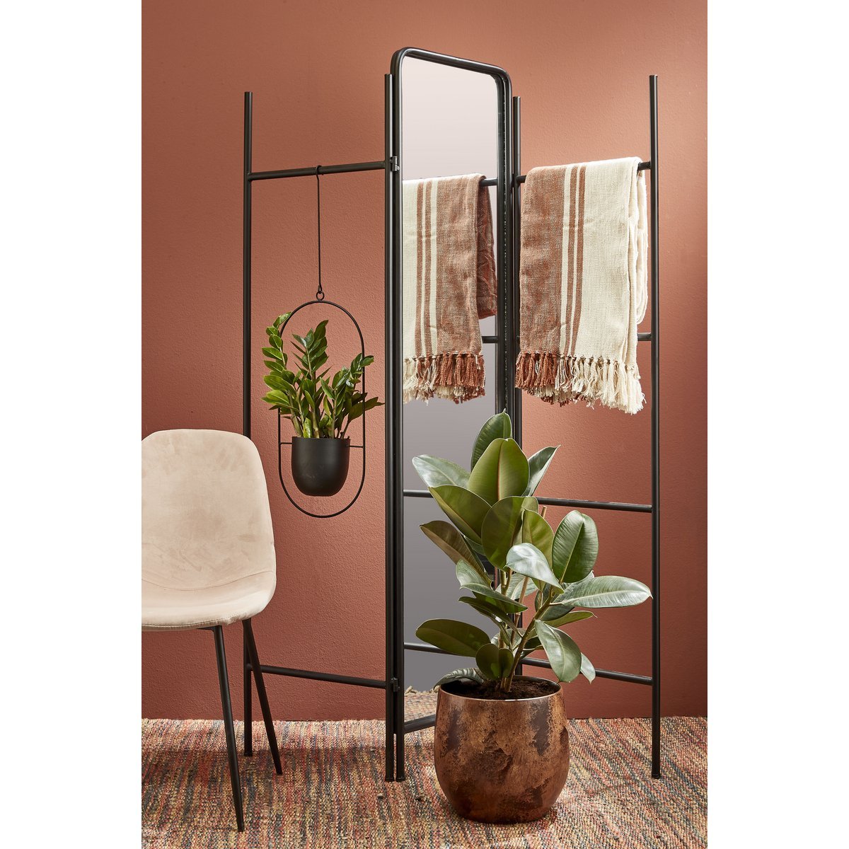 Dexter Hangpot - L24 x B14 x H83 cm - Zwart - Afbeelding 7