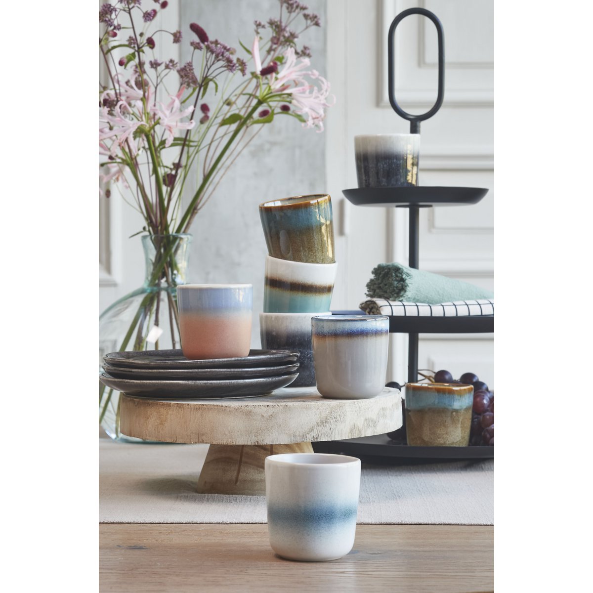 Pia Plantenstandaard - H11 x Ø30 cm - Hout - Lichtbruin - Afbeelding 7