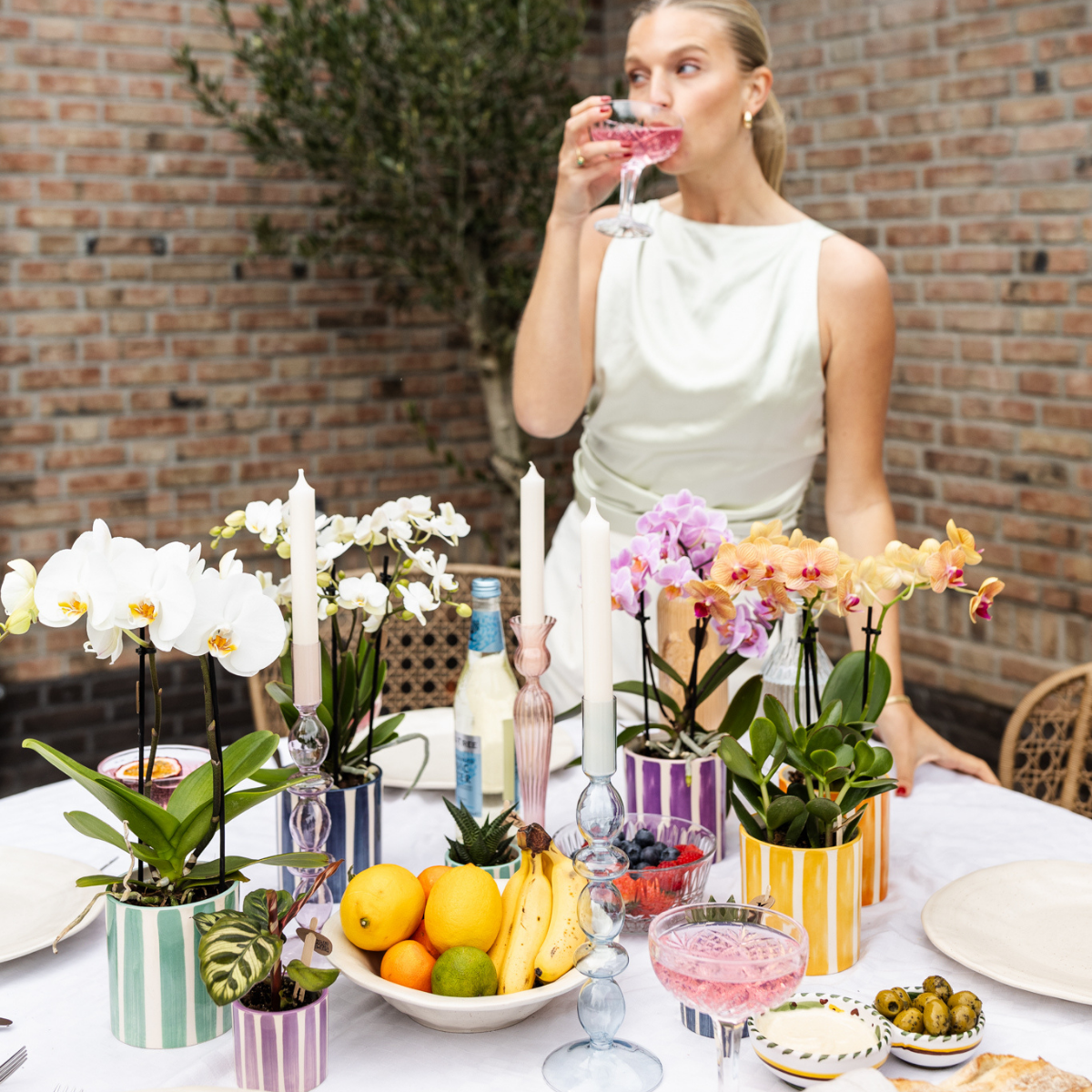 Kolibri Thuis | Geverfde streep - Lila - Ø6cm - Afbeelding 3