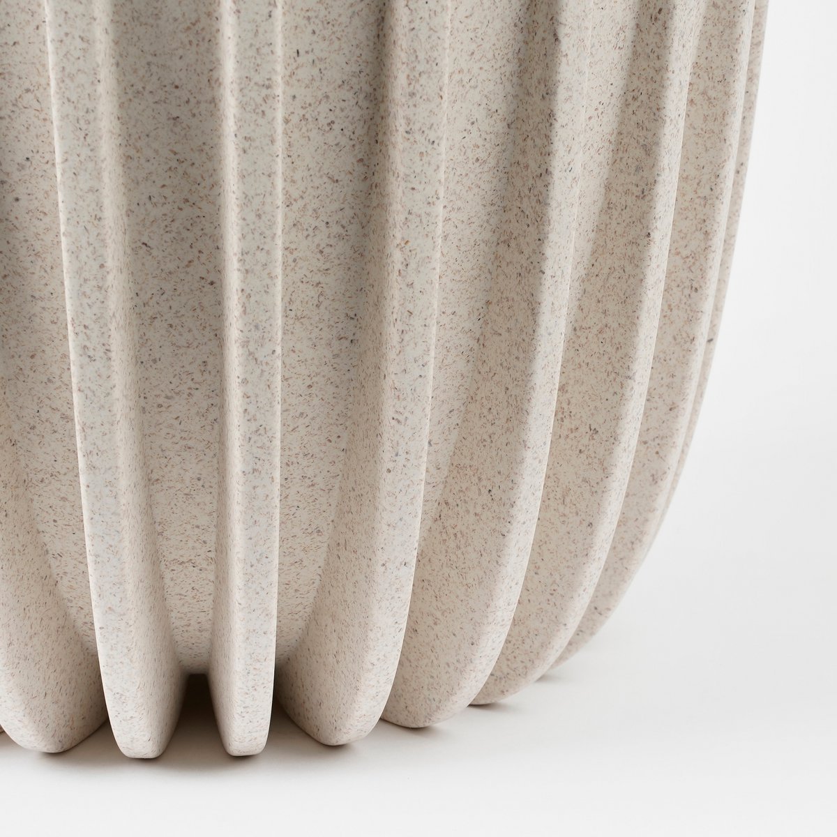 Lungo Bloempot - H36 x Ø30 cm - Polypropyleen - FSC Mix - Off White - Afbeelding 3