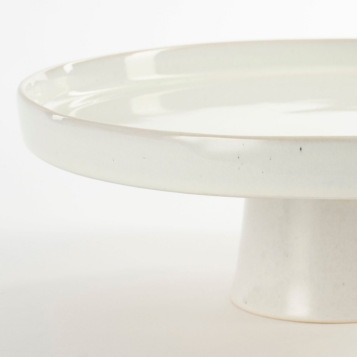 Racco Taartplateau - H11 x Ø28 cm - Steengoed - Off White - Afbeelding 3