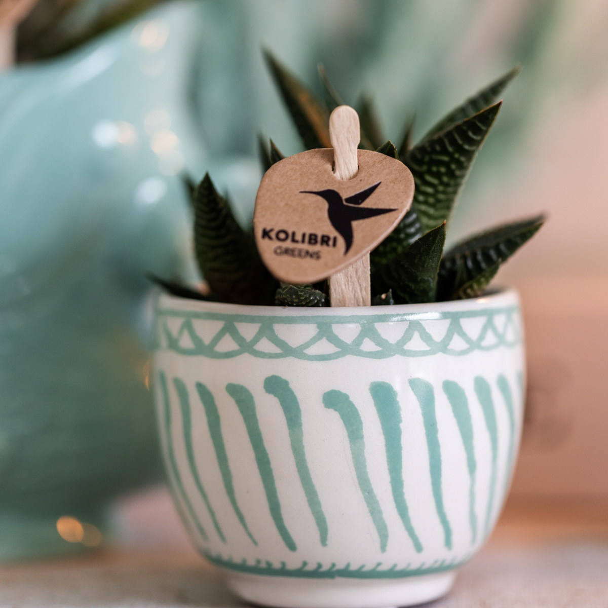 Kolibri Home | Granada - Turquoise - Ø6cm - Afbeelding 3