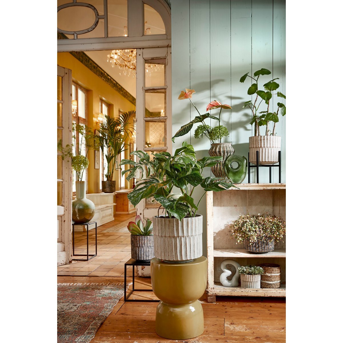 Jay Vaas - L18 x B8 x H23 cm - Glas - Lichtgroen - Afbeelding 7