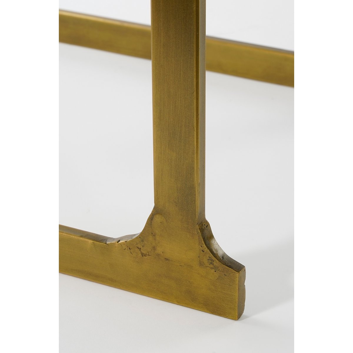 Kevin Bijzettafel - Set van 2 - L48 x B37 x H52 cm - Metaal - Goud - Afbeelding 4