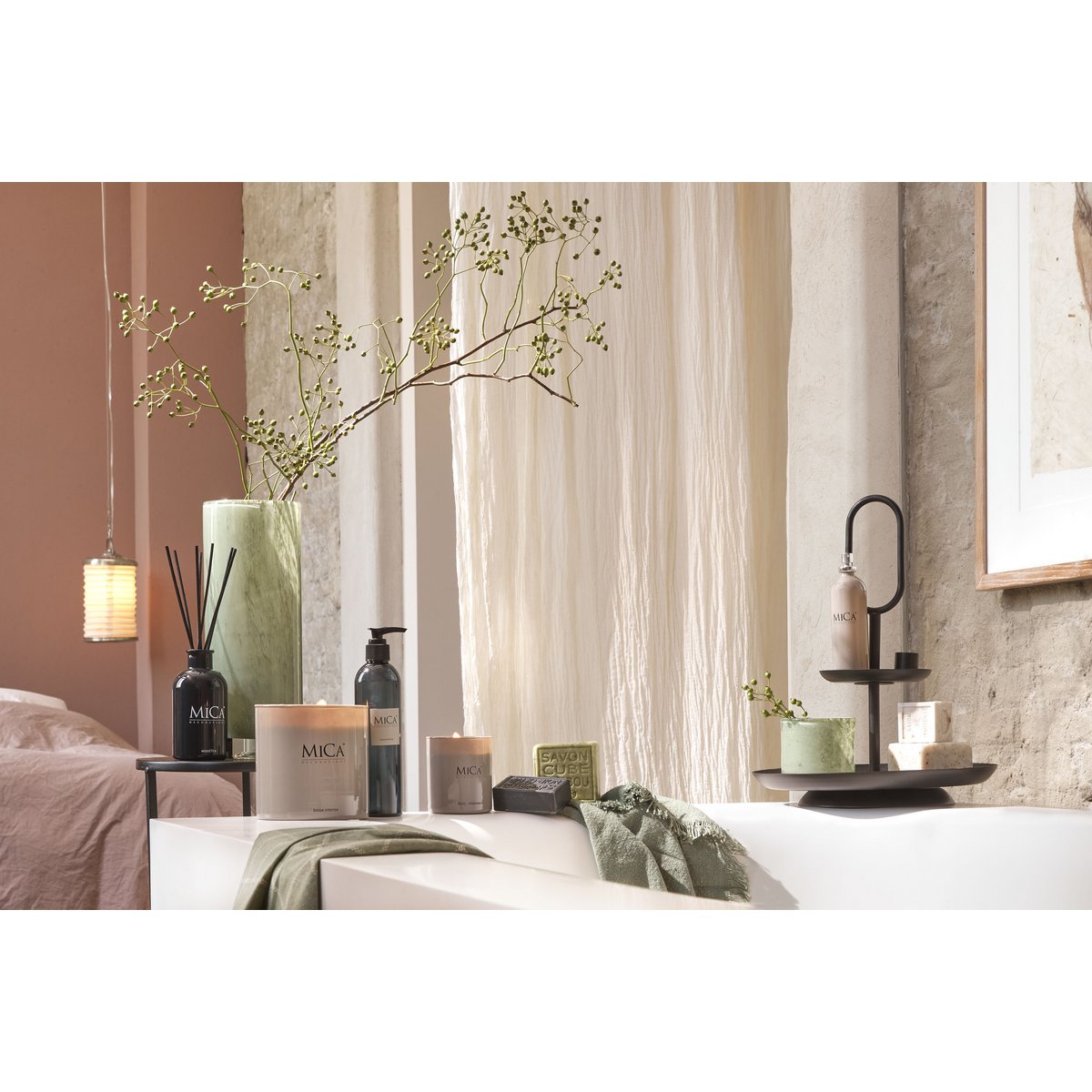 Rama Etagère 2 Laags - H36 x Ø28 cm - Metaal - Zwart - Afbeelding 5