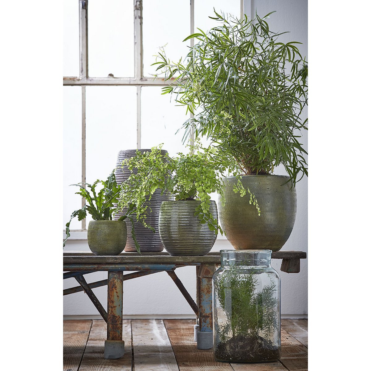 Vienne Vaas - H35 x Ø21 cm - Gerecycled Glas - Transparant - Afbeelding 6