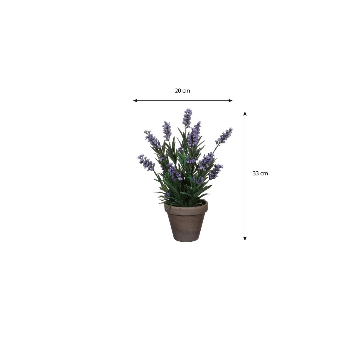 Lavendel Kunstplant in Bloempot Stan - H33 x Ø20 cm - Blauw - Afbeelding 4