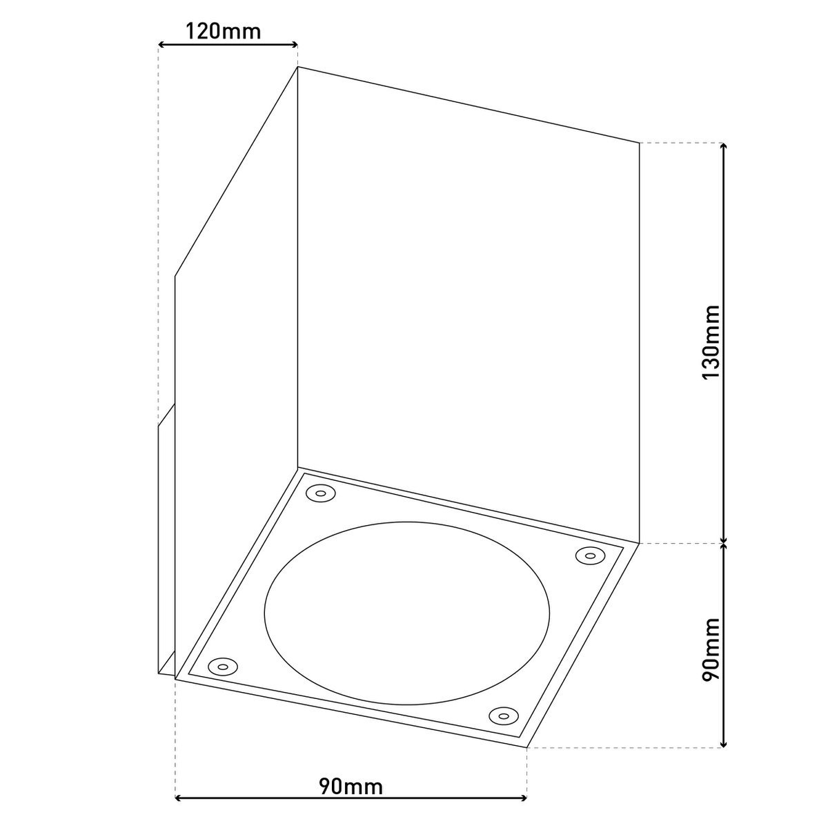 LED op de buitenwandlamp "tessus" gemaakt van aluminium met stevig gebouwd -in LED's - Afbeelding 5