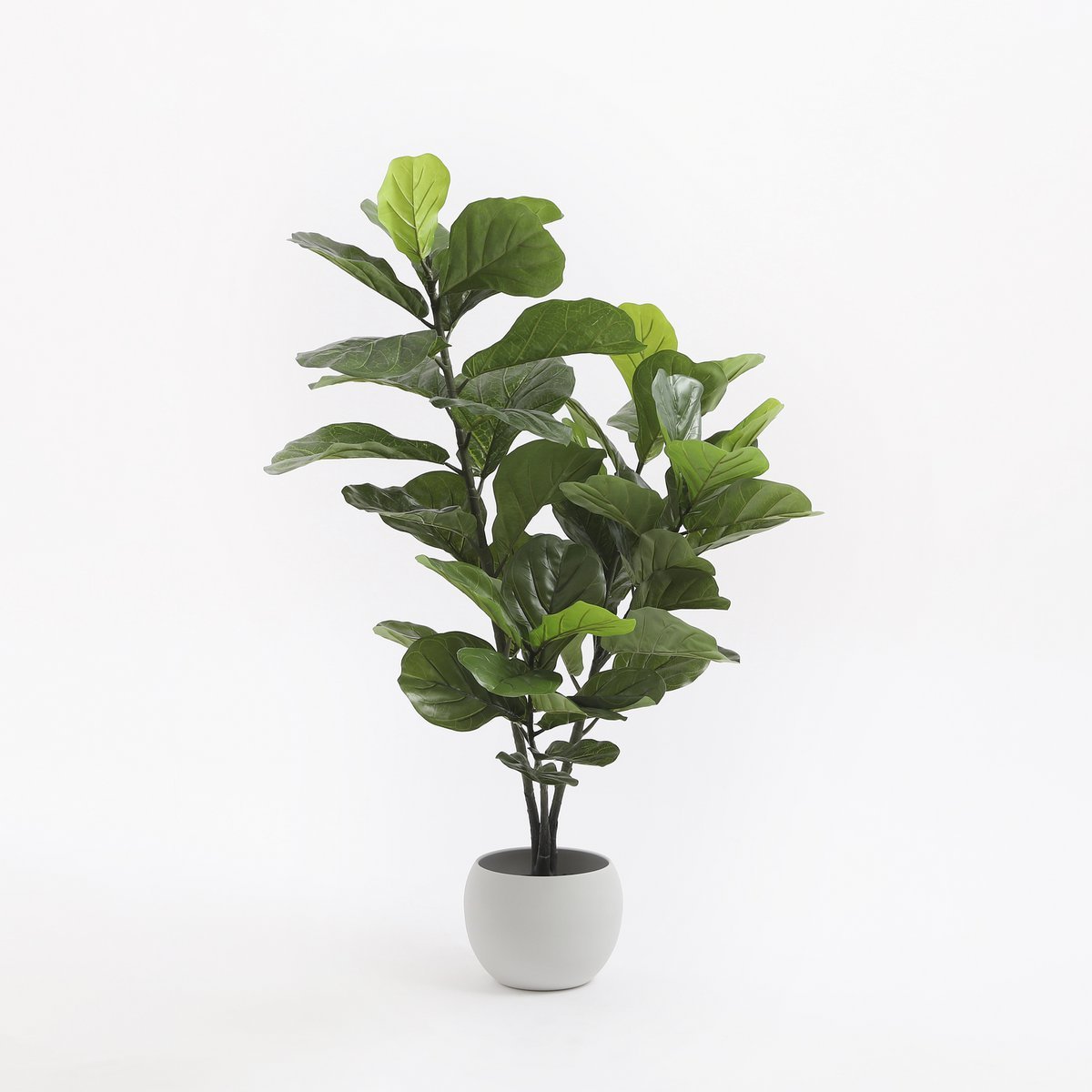 Ficus Lyrata Kunstplant - H120 x Ø60 cm - Groen - Afbeelding 5