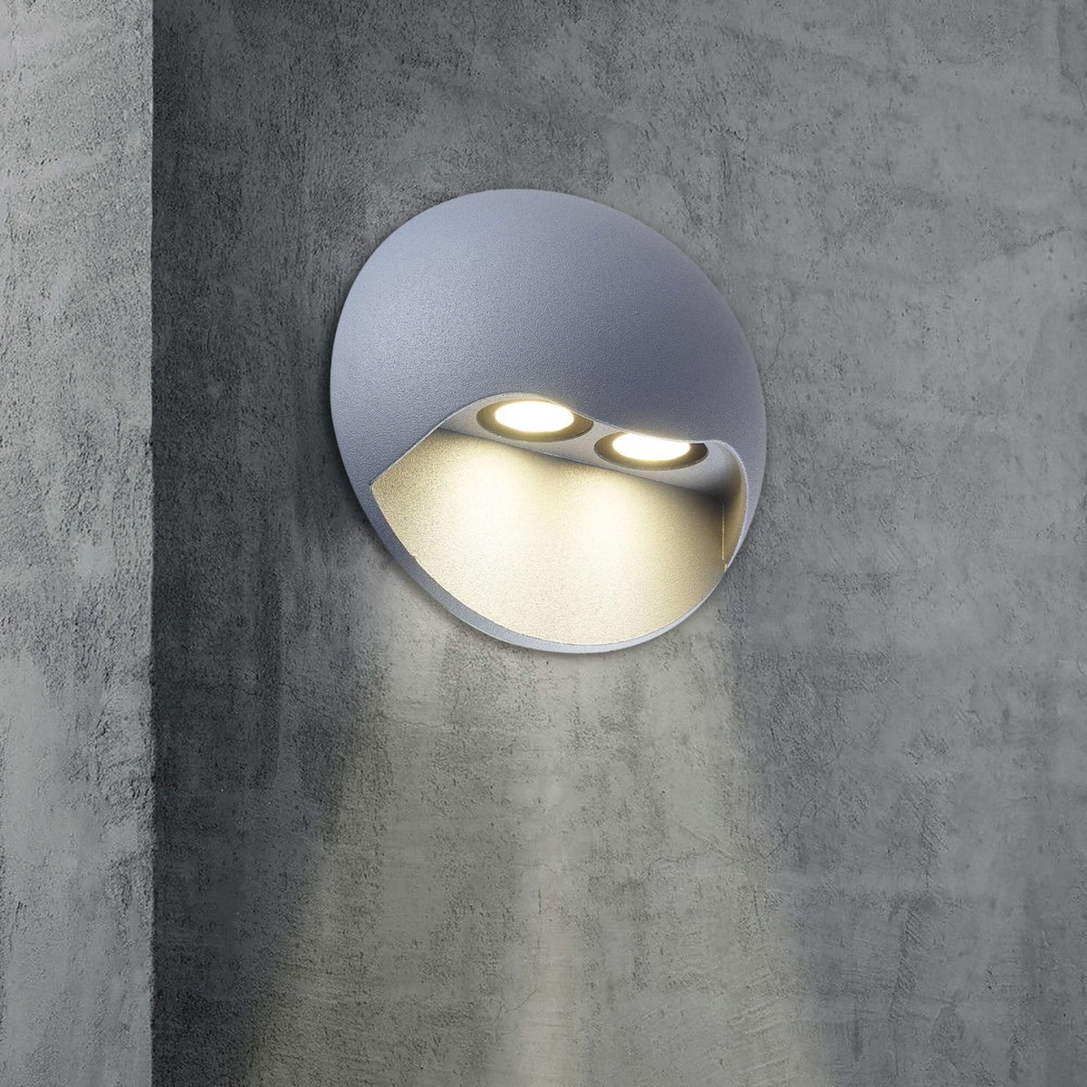 LED externe wandlamp "Vedus" D: 13 cm - Afbeelding 4