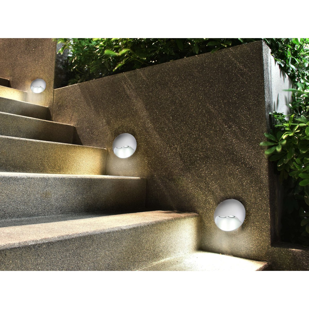 LED externe wandlamp "Vedus" D: 13 cm - Afbeelding 6