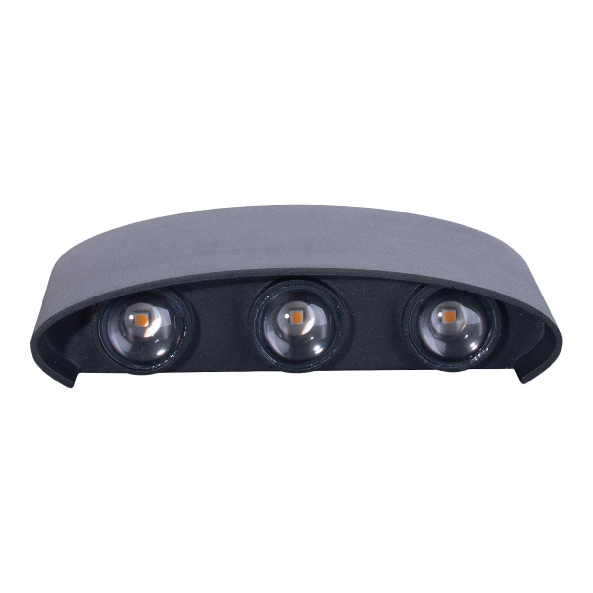 LED Outer Wall Lamp "Auron", gemaakt van metaal in antraciet, met geïntegreerde LED - Afbeelding 3