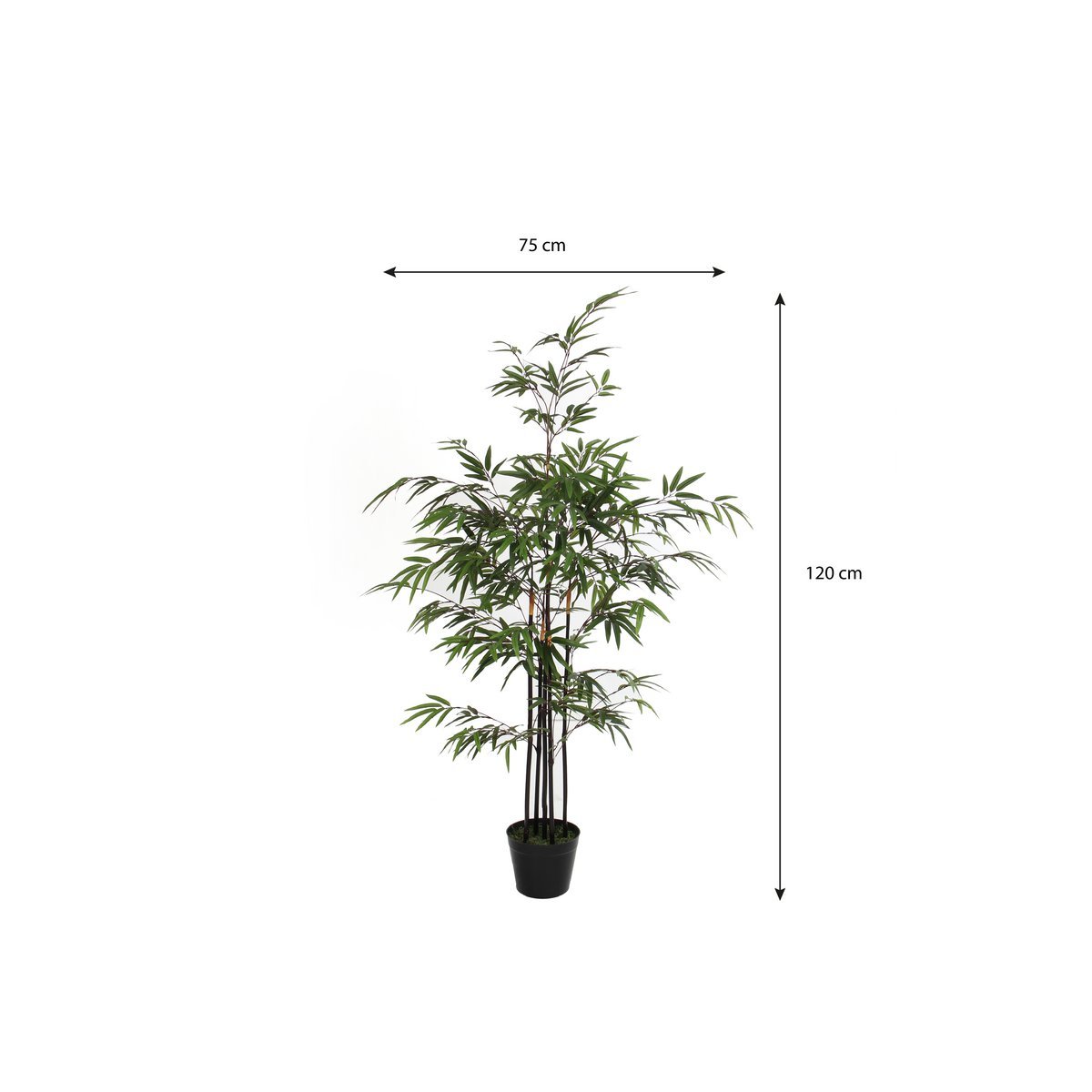 Bamboe Kunstplant - H120 x Ø75 cm - Groen - Afbeelding 6