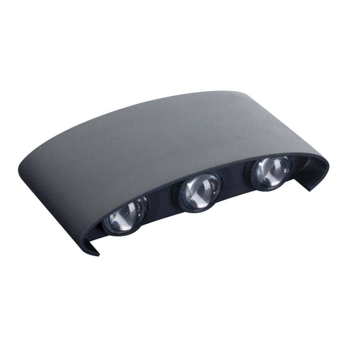LED Outer Wall Lamp "Auron", gemaakt van metaal in antraciet, met geïntegreerde LED - Afbeelding 4