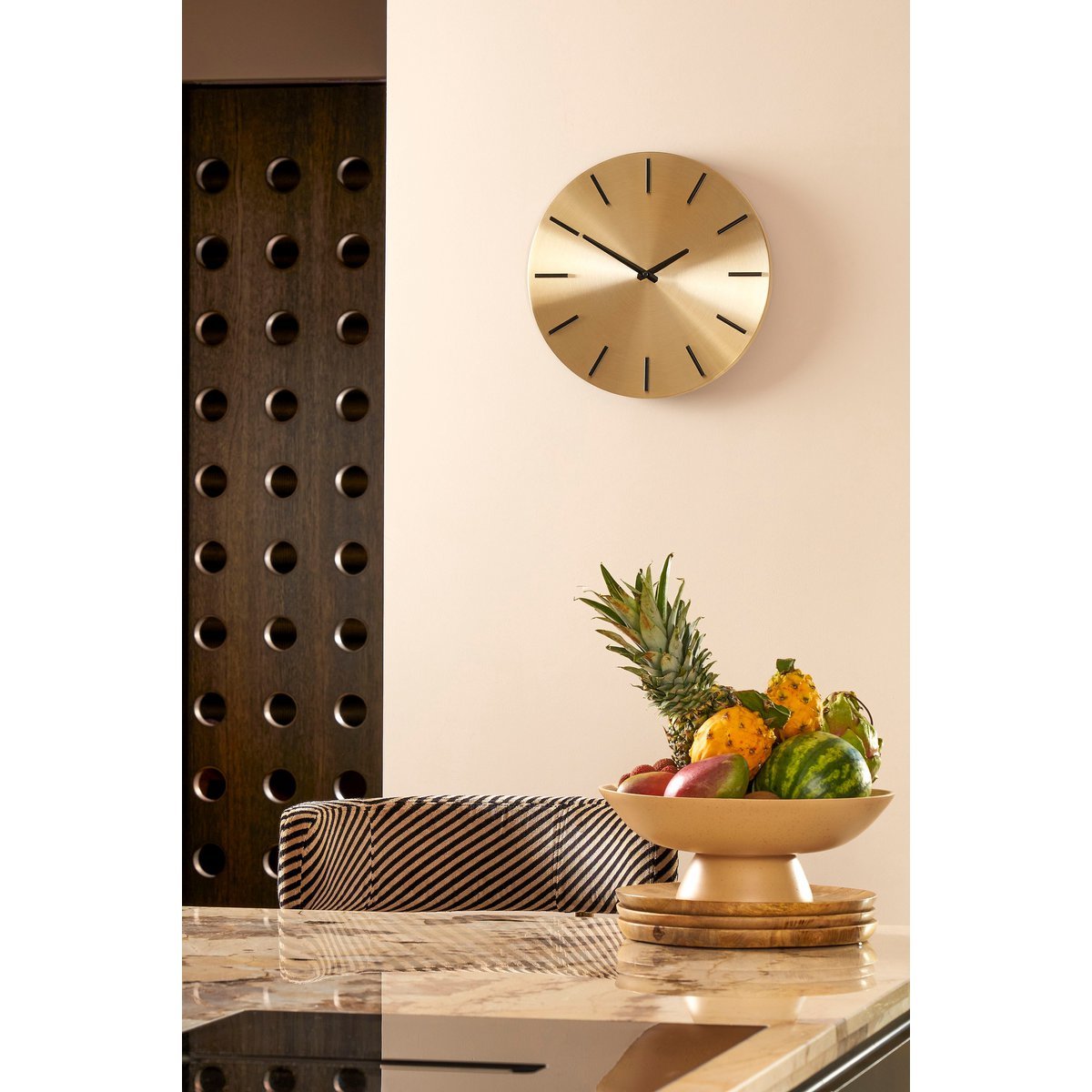 Brixen Wandklok - Ø36 cm - Goud - Afbeelding 4